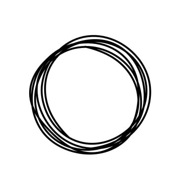 Arkaplan olarak beyaz üzerine çizgi çizen siyah çemberi özetle