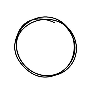 Arkaplan olarak beyaz üzerine çizgi çizen siyah çemberi özetle