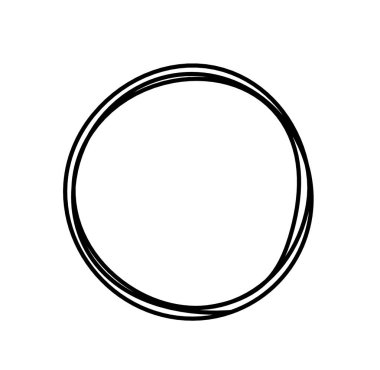 Arkaplan olarak beyaz üzerine çizgi çizen siyah çemberi özetle