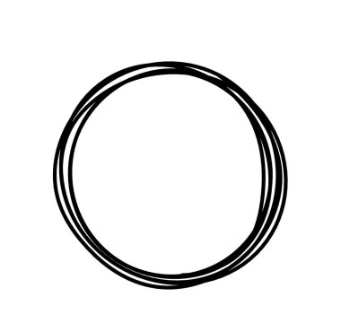 Arkaplan olarak beyaz üzerine çizgi çizen siyah çemberi özetle