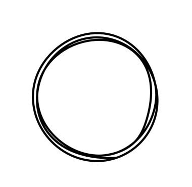 Arkaplan olarak beyaz üzerine çizgi çizen siyah çemberi özetle