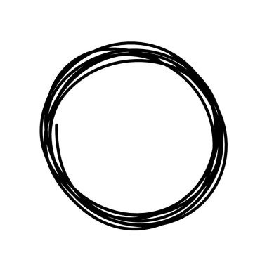 Arkaplan olarak beyaz üzerine çizgi çizen siyah çemberi özetle