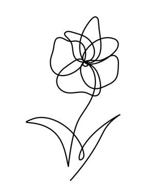 Beyaz arkaplanda izole edilmiş suluboya çizgi çizimi