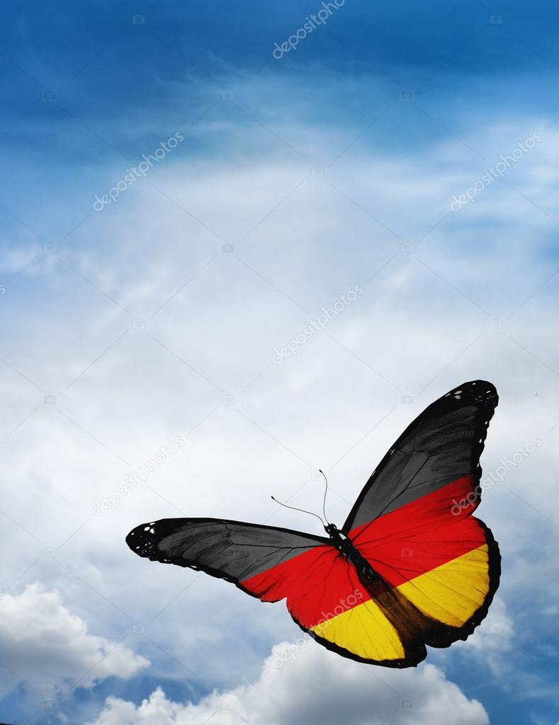 Germany flag butterfly