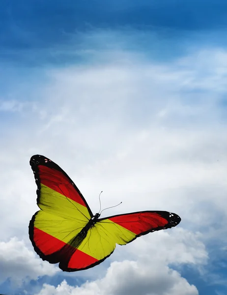 Bandiera spagnola farfalla — Foto Stock