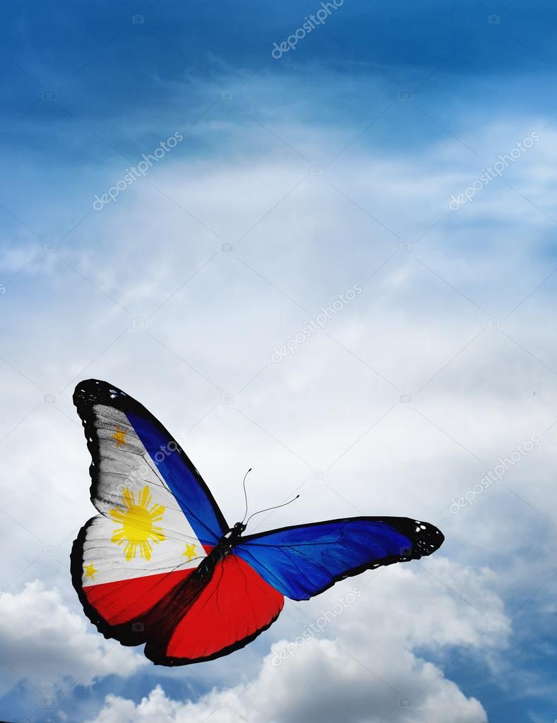 Philippines flag butterfly