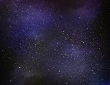 karanlık gökyüzü yıldızlarla