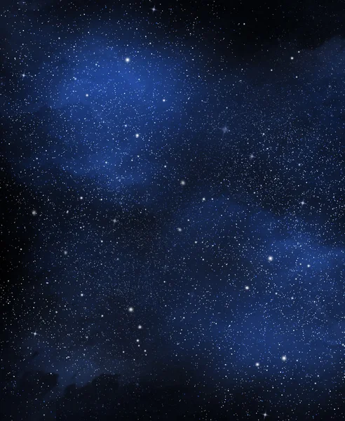 Space with cluster of stars