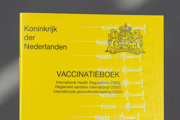 Brochure Vaccinatie Amsterdam 2021 — Stockfoto