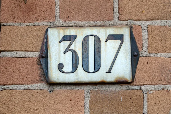 Close House Number 307 Amsterdam Netherlands 2021 — Stock fotografie