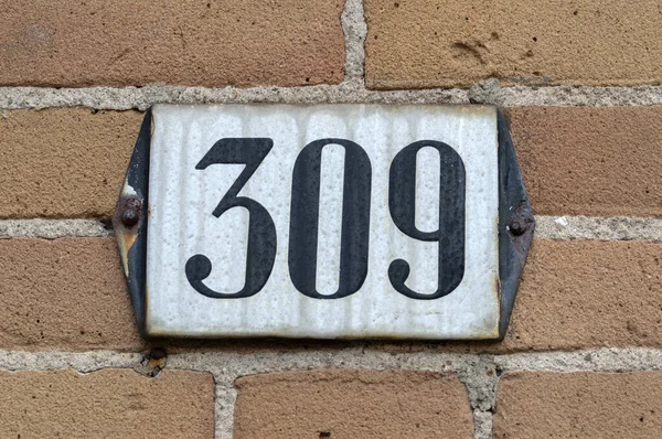 Close House Number 309 Amsterdam Holanda 2021 —  Fotos de Stock