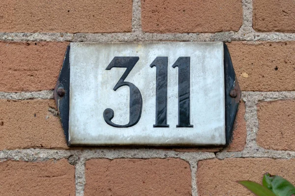 Close House Number 311 Amsterdam Netherlands 2021 — Stock fotografie