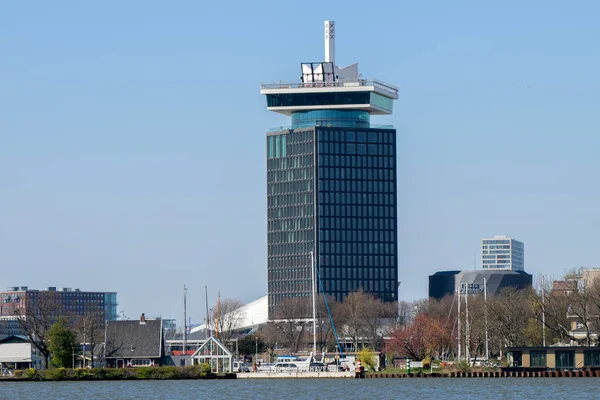 Dam Aussichtsgebäude Amsterdam Niederlande 2020 — Stockfoto