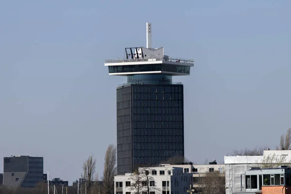 Dam Aussichtsgebäude Amsterdam Niederlande 2020 — Stockfoto
