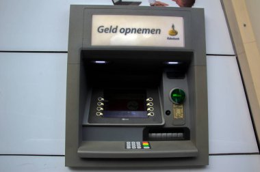Zaandam 'daki ATM Rabobank Hollanda 14-11-2020