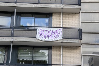 Amsterdam 'daki OLVG hastane personeli için Bedankt Toppers Mesajı. 20 Haziran 2020