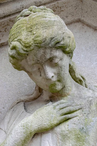 Dettaglio Jan Albregt Grave Monument Nieuwe Ooster Graveyard Amsterdam Paesi — Foto Stock