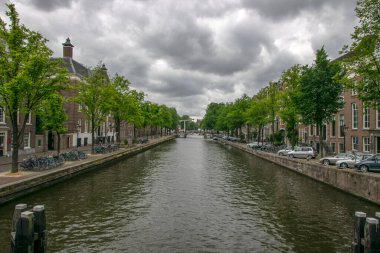Nieuwe Keizersgracht Kanalı Amsterdam 7 Temmuz 2019