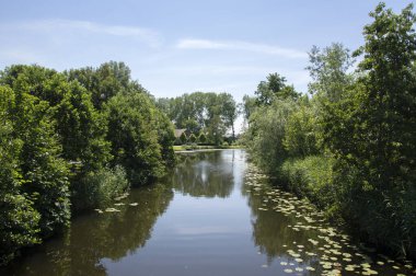 Abcoude Çevresinde Gein Nehri Hollanda 17-6-2020