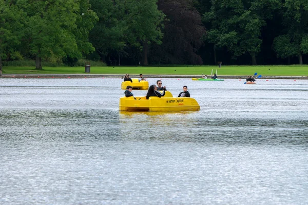 Pedalo Amsterdamse Bos Amstelveen Netherlands 2020 — Stock Photo, Image