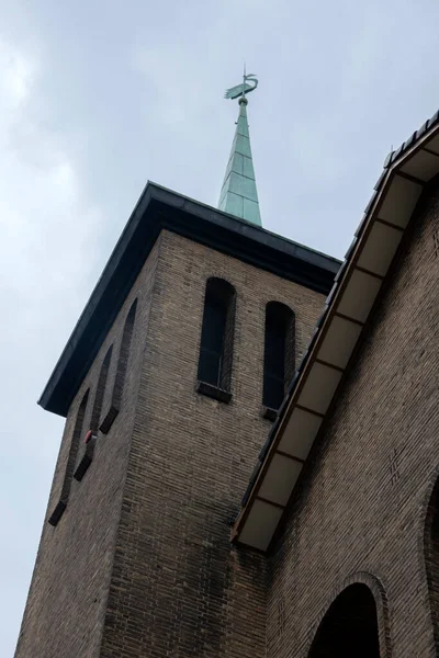 Wieża Kościoła Maarten Luther Amsterdamie Holandia 2020 — Zdjęcie stockowe