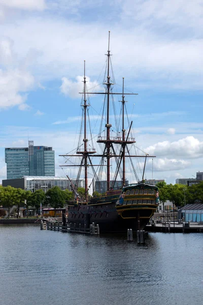 Voc Ship Doen Scheepvaartmuseum Amsterdam Netherlands 2020 — Stock Photo, Image