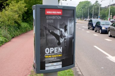 Billboard Sergisi Dünya Basın Fotoğrafı Nieuwe Kerk Amsterdam Hollanda 14-6-2020