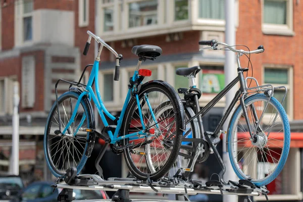 Vélos Sur Chat Swapfiets Company Amsterdam Aux Pays Bas 2020 — Photo