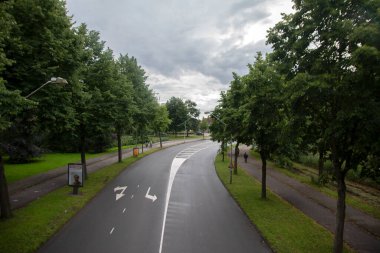 Amsterdam 'daki Islak Yol' un Üzerinde Yakın Yaklaş Hollanda 14-7-2020