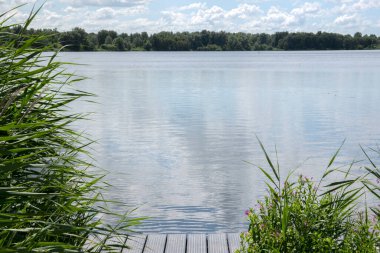 Gaasperplas Gölü Amsterdam 'da Hollanda 20-7-2020