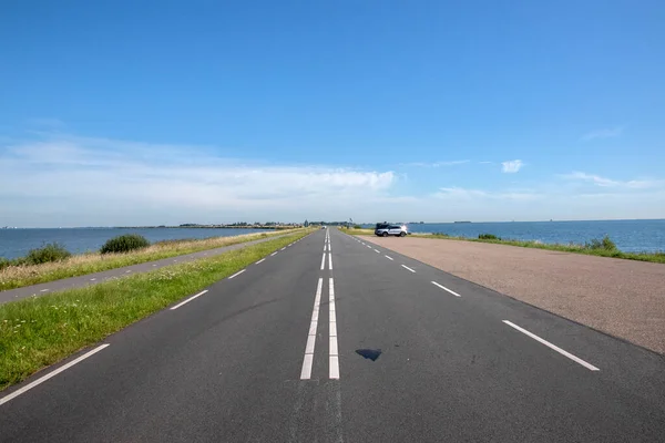 Autopista Vacía Marken Los Países Bajos 2020 — Foto de Stock