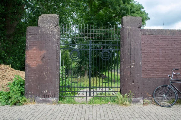 Вход Еврейское Кладбище Zeeburg Amsterdam Netherlands 2020 — стоковое фото