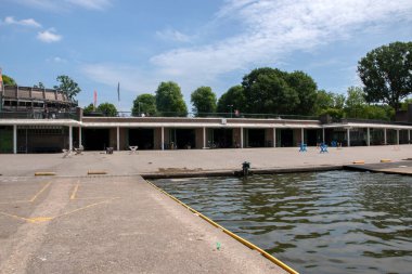 Hollanda, Amstelveen 'deki Bosbaan Kürek Kanalında 19-7-2020