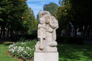 Maja Heykeli Amsterdam 'ın güneyinde Hollanda 15-9-2019