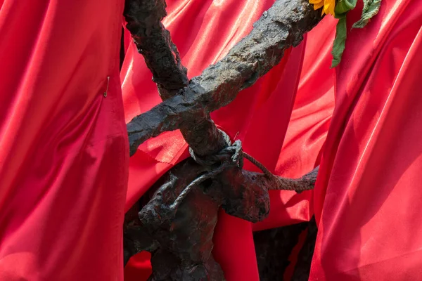 Monumento Nacional Escravidão Festival Keti Koti Amsterdã Holanda 2020 — Fotografia de Stock