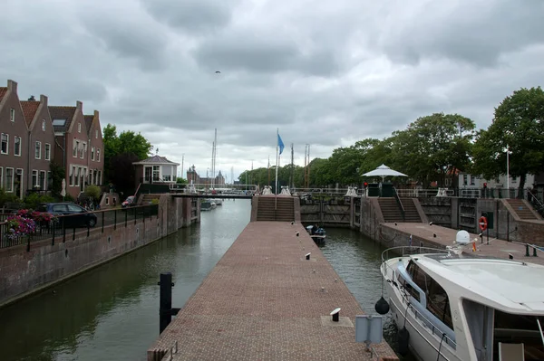 Zeesluis Sluice Muiden Países Bajos 2020 — Foto de Stock