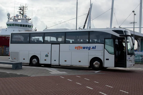 Tourist Bus Effeweg Den Helder Нідерланди 2019 — стокове фото