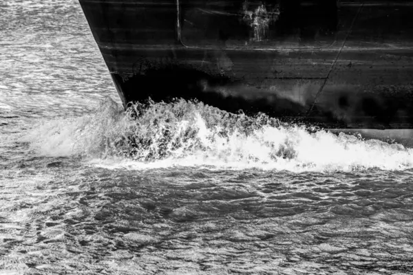 Wellen Der Front Eines Bootes Bei Diemen Niederlande — Stockfoto