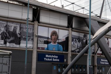 Billboard 1966 Manchester Futbol Stadyumu 'nda Manchester England 8-12-2019