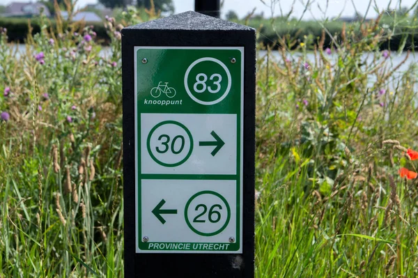 Cykelväg Runt Abcoude Nederländerna 2020 — Stockfoto