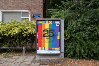 Amsterdam 'daki Billboard Gay Gururu 30-7-2021