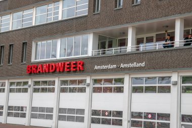 Brandweer Kazerne Nico Binası Amsterdam Hollanda 3-8-2019