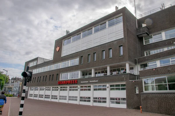 Brandweer Kazerne Nico Binası Amsterdam Hollanda 2019 — Stok fotoğraf