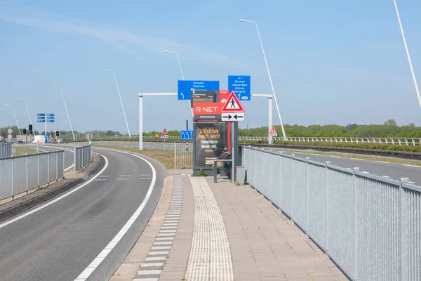 Buslijn Bij Diemerknoop Bij Diemen 2020 — Stockfoto