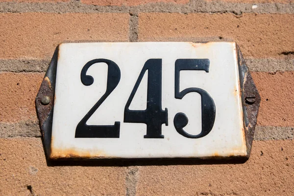 Close House Number 245 Amsterdam Netherlands 2021 — Stock fotografie