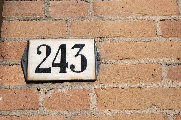 Close House Number 243 Amsterdam Netherlands 2021 — Stock fotografie