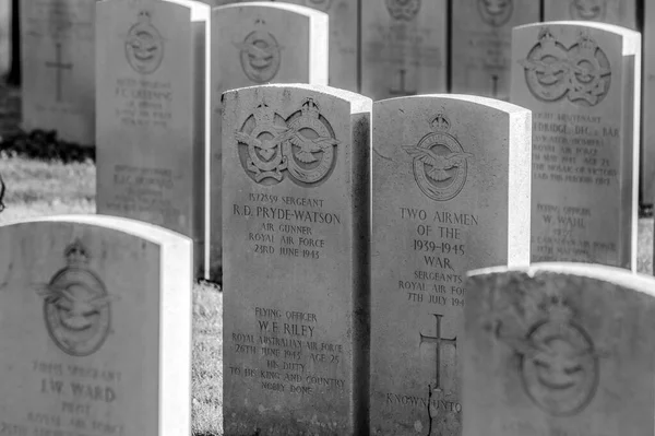 Close Commonwealth War Graves Nieuwe Ooster Cmentarz Amsterdamie Holandia 2019 — Zdjęcie stockowe