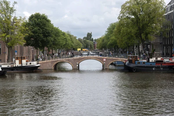 Γέφυρα Dirk Van Nimwegenbrug Στο Άμστερνταμ Κάτω Χώρες 2021 — Φωτογραφία Αρχείου