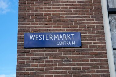 Amsterdam Sokak İşareti Hollanda 5-3-2021