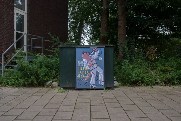 Billboard Huiskamer Festival Amsterdam Paesi Bassi 2021 — Foto Stock